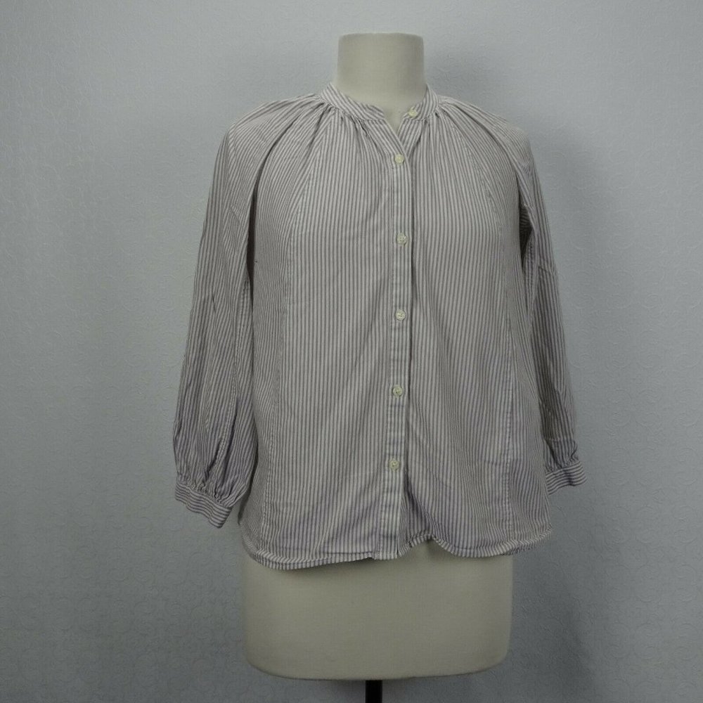 Lucky Brand Size XS Striped Long Sleeve Button-Up Shirt